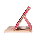 Thin Trifold Cover Case& Touchpen & Screen Protector for iPad Air1/Air2/9.7 Pink