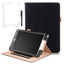 Card Holder Smart Case Cover&Touchpen&Screen Film for iPad Air1 /Air2 /9.7 Black