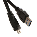 Hard Disk Drive SATA 7+15 Pin to USB 3.0 Adapter Cable for 2.5'' HDD Laptop - Black