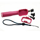 Extendable Selfie Stick Telescopic Handheld Monopod w/ WiFi Remote House For Gopro 5/5S/4/4S/3+/3 Pink