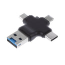 32GB USB Flash Drive U Disk w/ 4-type Ports For Mac iPhone Android Phone Computer
