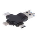 32GB USB Flash Drive U Disk w/ 4-type Ports For Mac iPhone Android Phone Computer