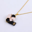 Necklace 32GB USB2.0 Flash Drive Memory Stick Storage Thumb Pen U Disk for Laptop