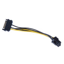 15 pin SATA Power to 6 pin PCI-E PCI Express Graphics Adapter Video Card Mining Cable