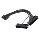 Dual PSU Power Supply 24-Pin ATX Motherboard Adapter Cable Electronic Cord