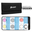 58mm Lens Filter Set UV+CPL+ ND2 +Yellow+ Red+Purple for Gopro Hero5 Balck