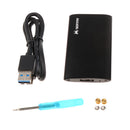 2.5'' USB 3.0 /NGFF M.2 2242 to Type-C SSD HDD Adapter Card Enclosure Black