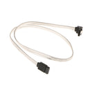 SATA III Cable 90 Degree 6Gbps Straight to Right HDD SSD Data Cable 60cm/2ft Silver