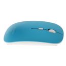 Wireless Bluetooth Computer Mouse Adjustable 1600DPI For Mac Windows Android Blue