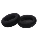 1 Pair Replacement Soft Ear Pads Ear Cushion for Sony MDR V6 / for JVC S500S Gaming Headphone Black Full Flannel
