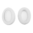 2 Pieces Replacement Supra-aural Ear Pads Cushions for Sony MDR V6 Shure SRH 440 Headphone White PU Leather