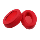 2 Pieces Replacement Supra-aural Ear Pads Cushions for Sony MDR V6 Shure SRH 440 Headphone Red PU Leather