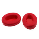 2 Pieces Replacement Supra-aural Ear Pads Cushions for Sony MDR V6 Shure SRH 440 Headphone Red PU Leather