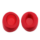 2 Pieces Replacement Supra-aural Ear Pads Cushions for Sony MDR V6 Shure SRH 440 Headphone Red PU Leather