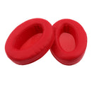 2 Pieces Replacement Supra-aural Ear Pads Cushions for Sony MDR V6 Shure SRH 440 Headphone Red PU Leather