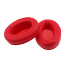 2 Pieces Replacement Supra-aural Ear Pads Cushions for Sony MDR V6 Shure SRH 440 Headphone Red PU Leather