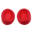 2 Pieces Replacement Supra-aural Ear Pads Cushions for Sony MDR V6 Shure SRH 440 Headphone Red PU Leather