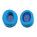 2 Pieces Replacement Supra-aural Ear Pads Cushions for Sony MDR V6 Shure SRH 440 Headphone Blue PU Leather