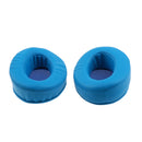 2 Pieces Replacement Supra-aural Ear Pads Cushions for Sony MDR V6 Shure SRH 440 Headphone Blue PU Leather
