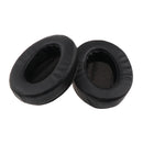 1 Pair Replacement Soft Ear Pads Ear Cushion for Sony MDR V6 / for JVC S500S Gaming Headphone Black Full PU Leather