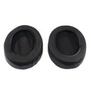 1 Pair Replacement Soft Ear Pads Ear Cushion for Sony MDR V6 / for JVC S500S Gaming Headphone Black Full PU Leather