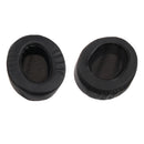 1 Pair Replacement Soft Ear Pads Ear Cushion for Sony MDR V6 / for JVC S500S Gaming Headphone Black Full PU Leather