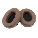 1 Pair Replacement Soft Ear Pads Ear Cushion for Sony MDR V6 / for JVC S500S Gaming Headphone Brown Full PU Leather