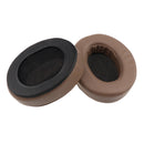 1 Pair Replacement Soft Ear Pads Ear Cushion for Sony MDR V6 / for JVC S500S Gaming Headphone Brown Full PU Leather