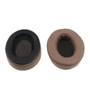 1 Pair Replacement Soft Ear Pads Ear Cushion for Sony MDR V6 / for JVC S500S Gaming Headphone Brown Full PU Leather