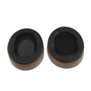 1 Pair Replacement Soft Ear Pads Ear Cushion for Sony MDR V6 / for JVC S500S Gaming Headphone Brown Full PU Leather