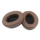 1 Pair Replacement Soft Ear Pads Ear Cushion for Sony MDR V6 / for JVC S500S Gaming Headphone Brown Full PU Leather