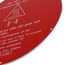 12V MK3 220X220X3mm Aluminum PCB Heat Bed Heatbed For 3D Printer Round