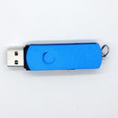 Swivel USB 2.0 Flash Drive Memory Stick Pen Storage Thumb U Disk for PC Notebook Desktop Blue 4G