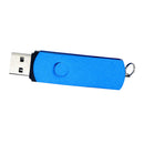 Swivel USB 2.0 Flash Drive Memory Stick Pen Storage Thumb U Disk for PC Notebook Desktop Blue 64G