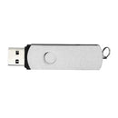 Plug and Play USB Keychain Flash Memory Stick Pen Drive Storage Thumb U Disk for Laptop Silver 32G