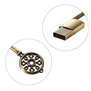 Metal USB Flash Pen Thumb Drive Memory Stick Vintage for Laptop Bronze 8GB