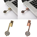 Metal USB Flash Pen Thumb Drive Memory Stick Vintage for Laptop Bronze 8GB