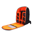 Waterproof DSLR Camera Backpack Shoulder Bag For Canon Nikon w/ Rain Cover Shockproof Orange