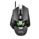 AJ-GTX Wired Gaming Mouse Programable Game Mice USB for Laptop Mechanical Black