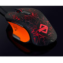 Backlit Gaming Mouse 4000DPI 9Button Ergonomic Wired Programmable Mice Black