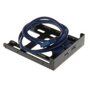 USB 3.0 Front Panel 3.5inch 2-Port Hub To 20pin Connector Floppy Drive Bay