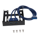 USB 3.0 Front Panel 3.5inch 2-Port Hub To 20pin Connector Floppy Drive Bay