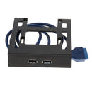 USB 3.0 Front Panel 3.5inch 2-Port Hub To 20pin Connector Floppy Drive Bay