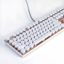 Ajazz AK33i Backlight USB Wired Mechanical Keyboard Ergonomic Gaming White