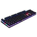 AJAZZ-AK52 Mechanical Keyboard with RGB Backlight Black Switch 104 Standard