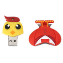 Cartoon 128GB USB2.0 Flash Drive Memory Stick Storage Thumb Pen U Disk for Laptop