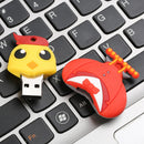 Cartoon 128GB USB2.0 Flash Drive Memory Stick Storage Thumb Pen U Disk for Laptop