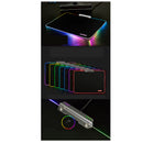 Gaming Hard Mouse Pad Colorful 9 Lighting Modes Touch Control For Games