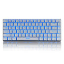 Backlit LED Wired Gaming Keyboard / Mechanical Feeling Keyboard USB Wired Illuminated Computer Keyboard for PC Games Office White