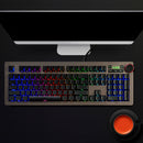 Ajazz 104 Keys LED Backlight Keyboard Wired USB Illuminated Ergonomic Gaming